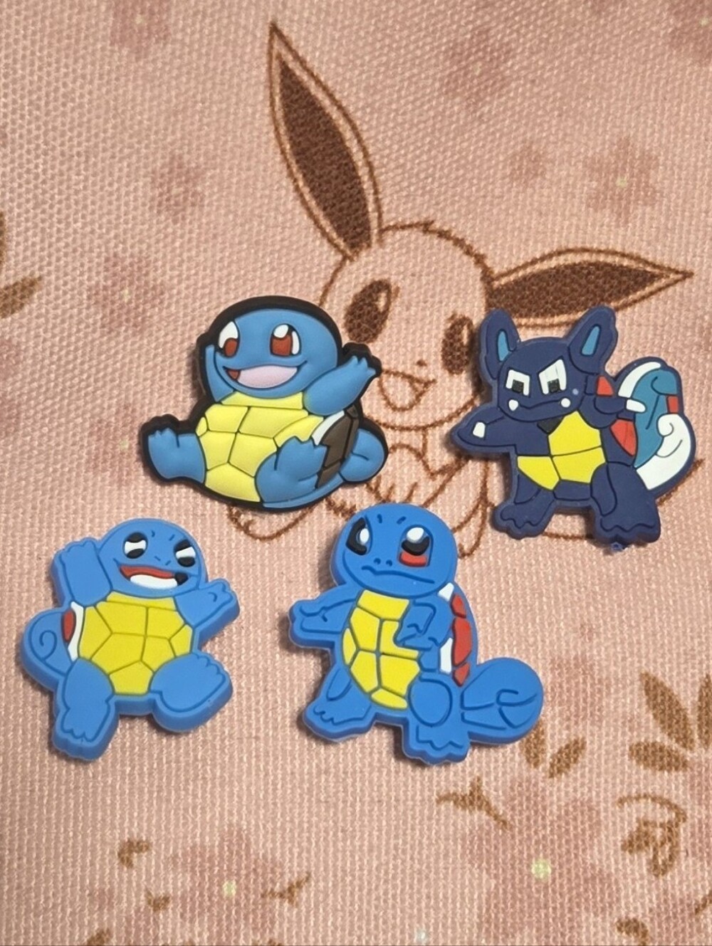Squirtle & Wartortle Set of 4 Croc Charms